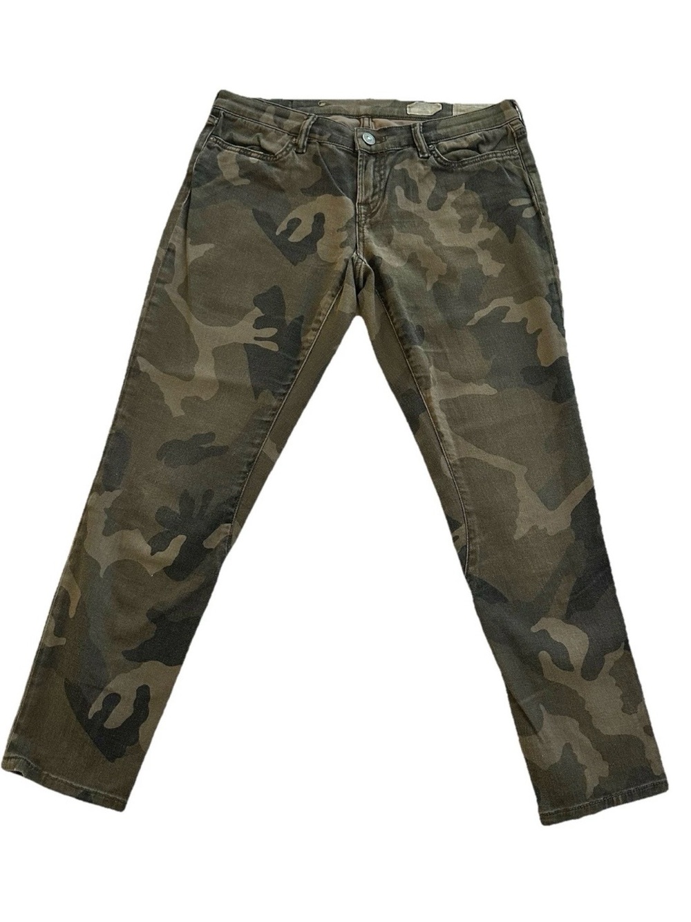 All Saints Brodie Camo Low Rise Cropped Jeans Women’s 29 Grunge Y2K Utility